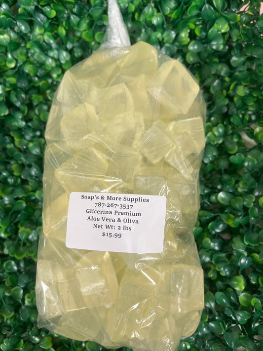 Glicerina Aloe Vera & Oliva 2 lbs