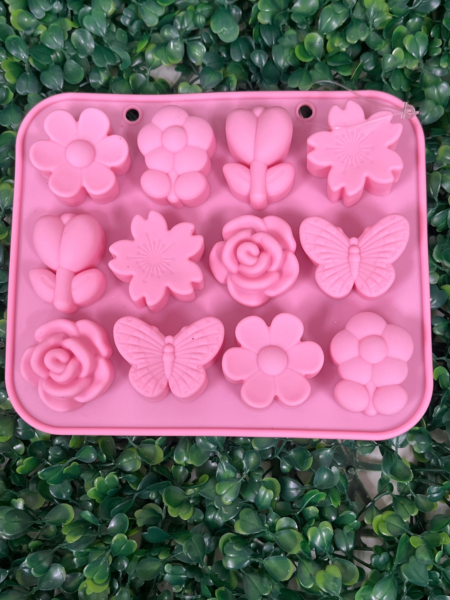 Molde silicona flores mixtas