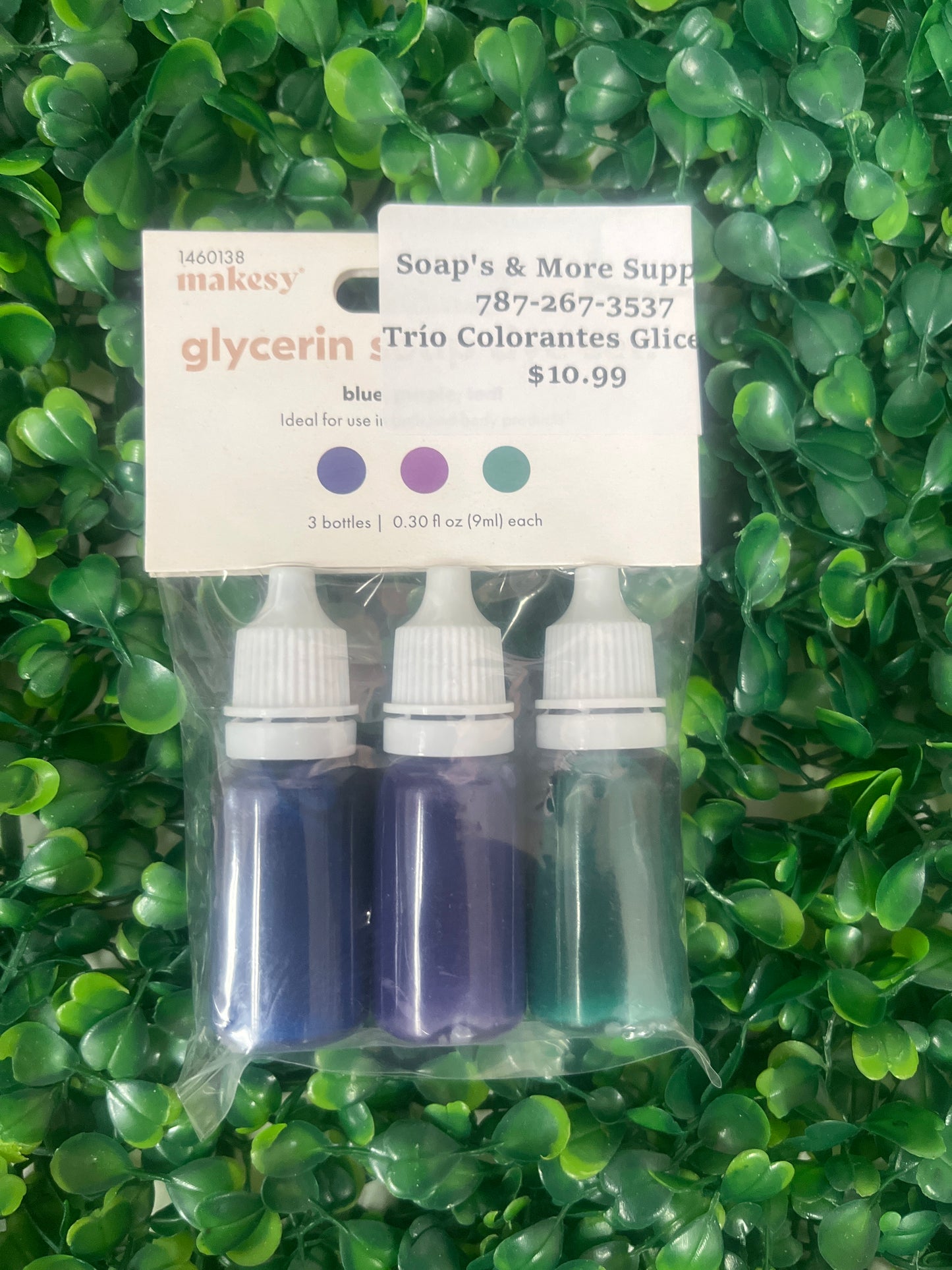 Trío colorantes glicerina