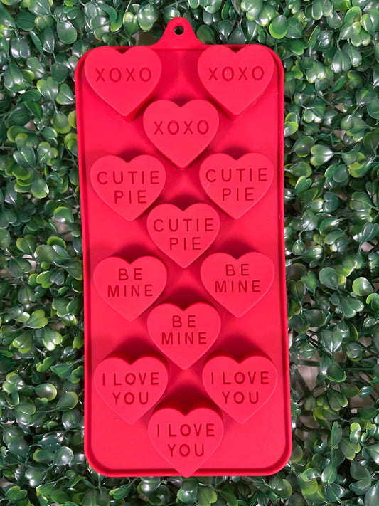 Molde silicona corazones