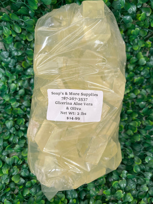Glicerina Aloe Vera & Oliva 2 lbs