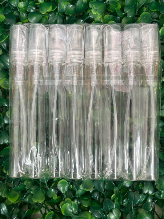 Atomizadores perfumes de cristal 10ml de 8 unidades