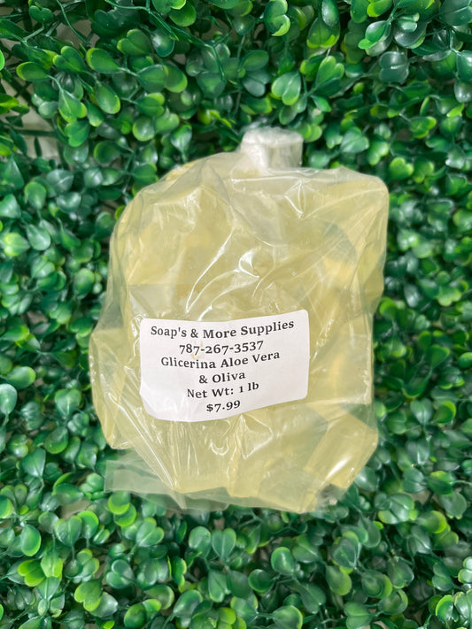 Glicerina Aloe Vera & Oliva 1 lb