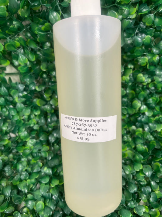 Aceite de almendras dulces 16 oz.