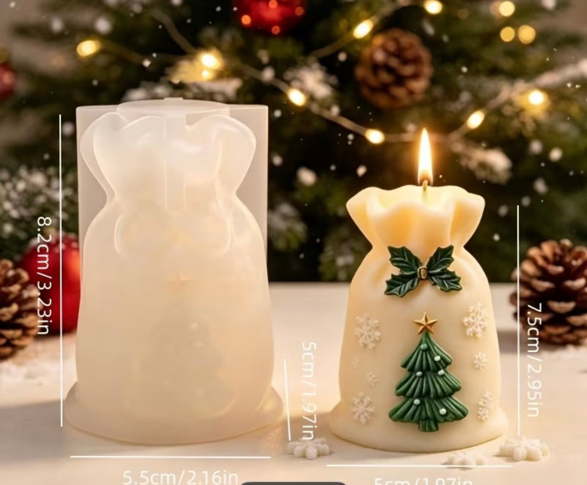 Molde Silicona Saco de Navidad