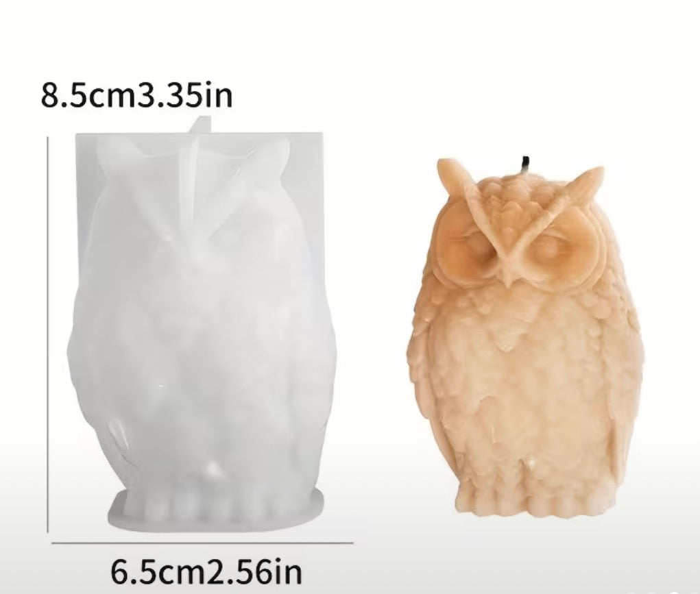 Molde Silicona Búho
