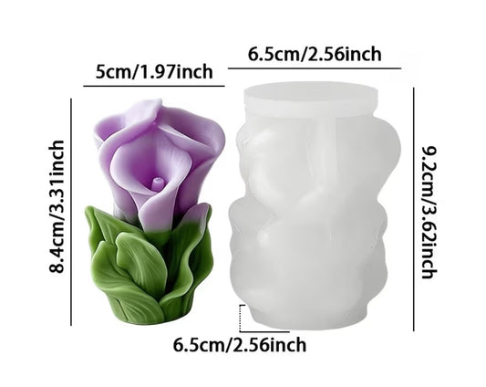 Molde Silicona Velas Ramo Tulipanes