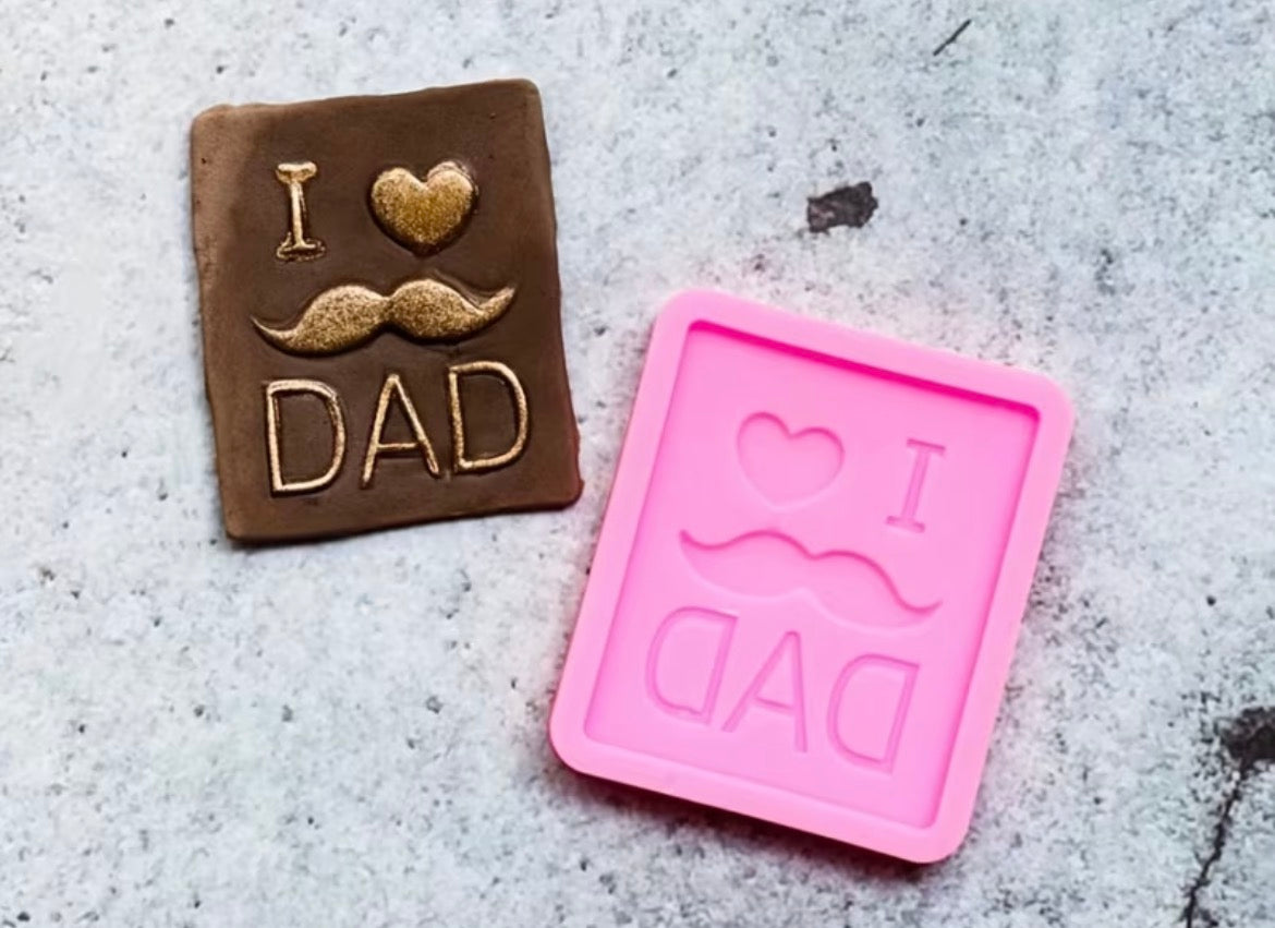 Molde Silicona I Love Dad