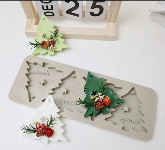 Molde Silicona Colgantes Navidad
