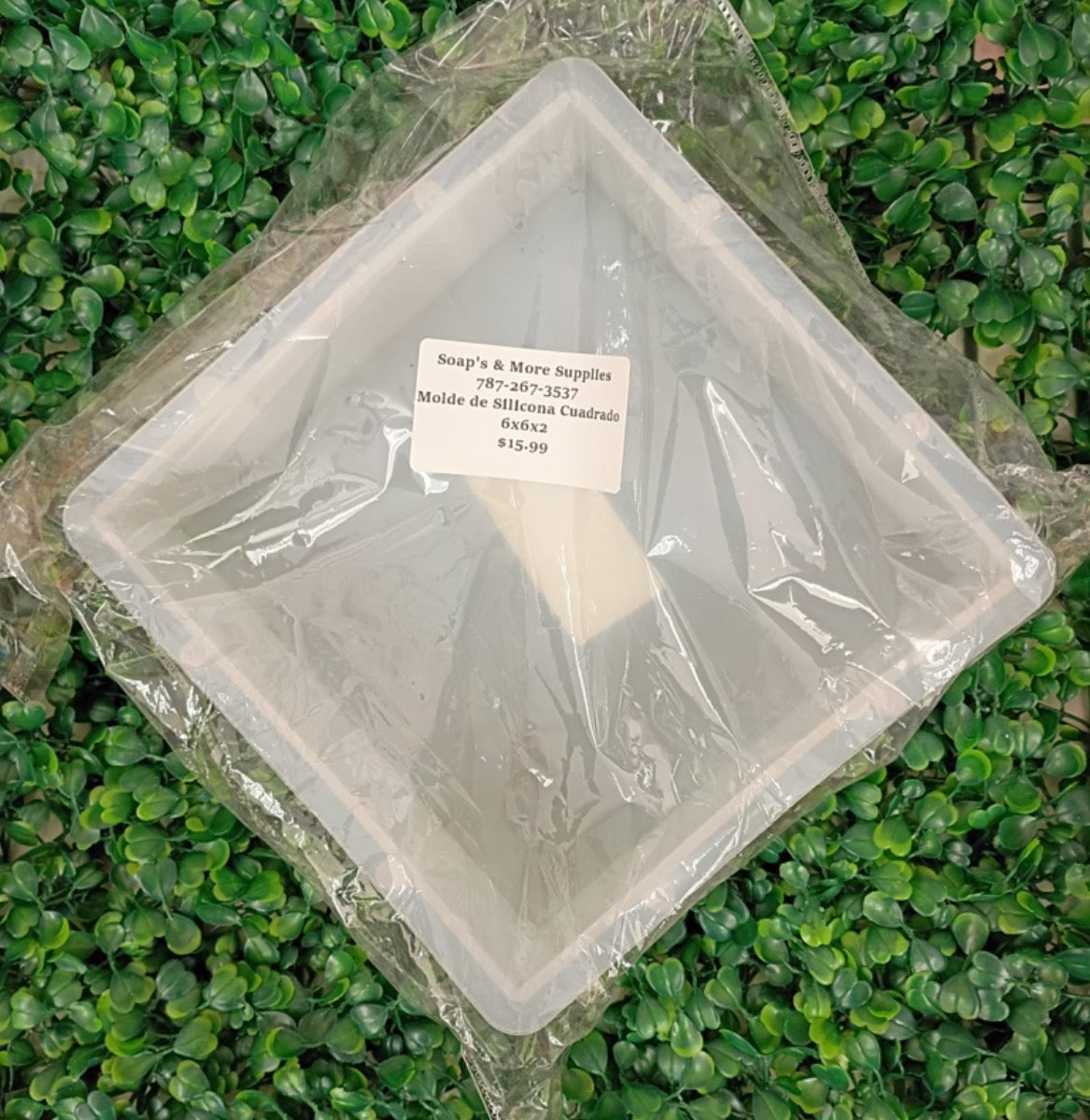 Molde silicona cuadrado 6x6x2”