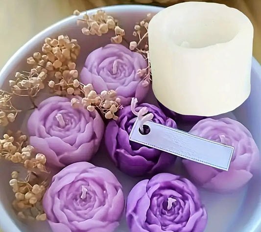 Molde silicona capullo rosa