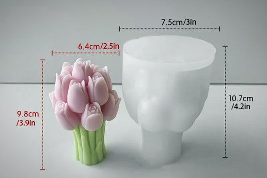 Molde silicona Ramo de Tulipanes