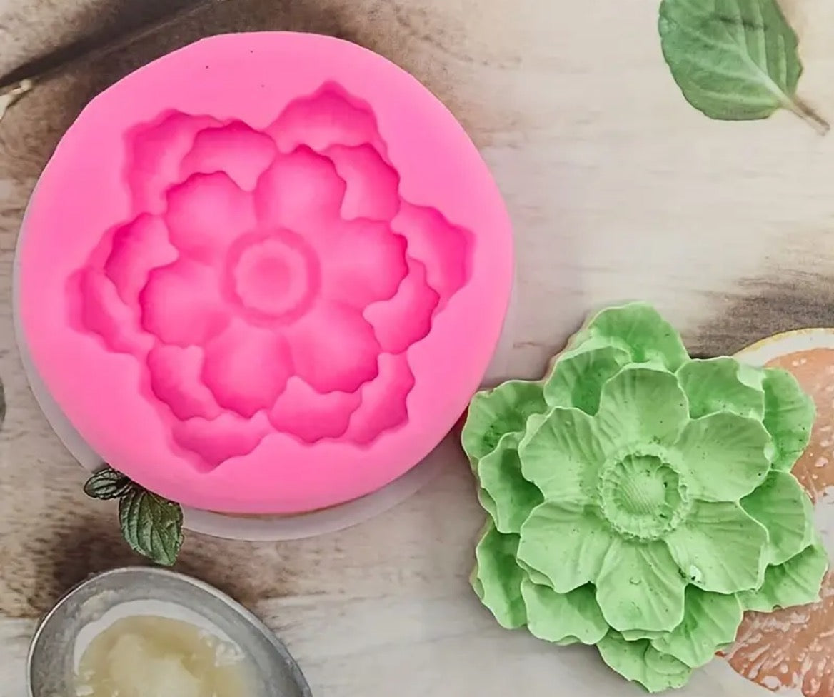 Molde silicona flor loto