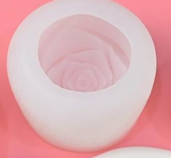 Molde silicona vela rosa mediana