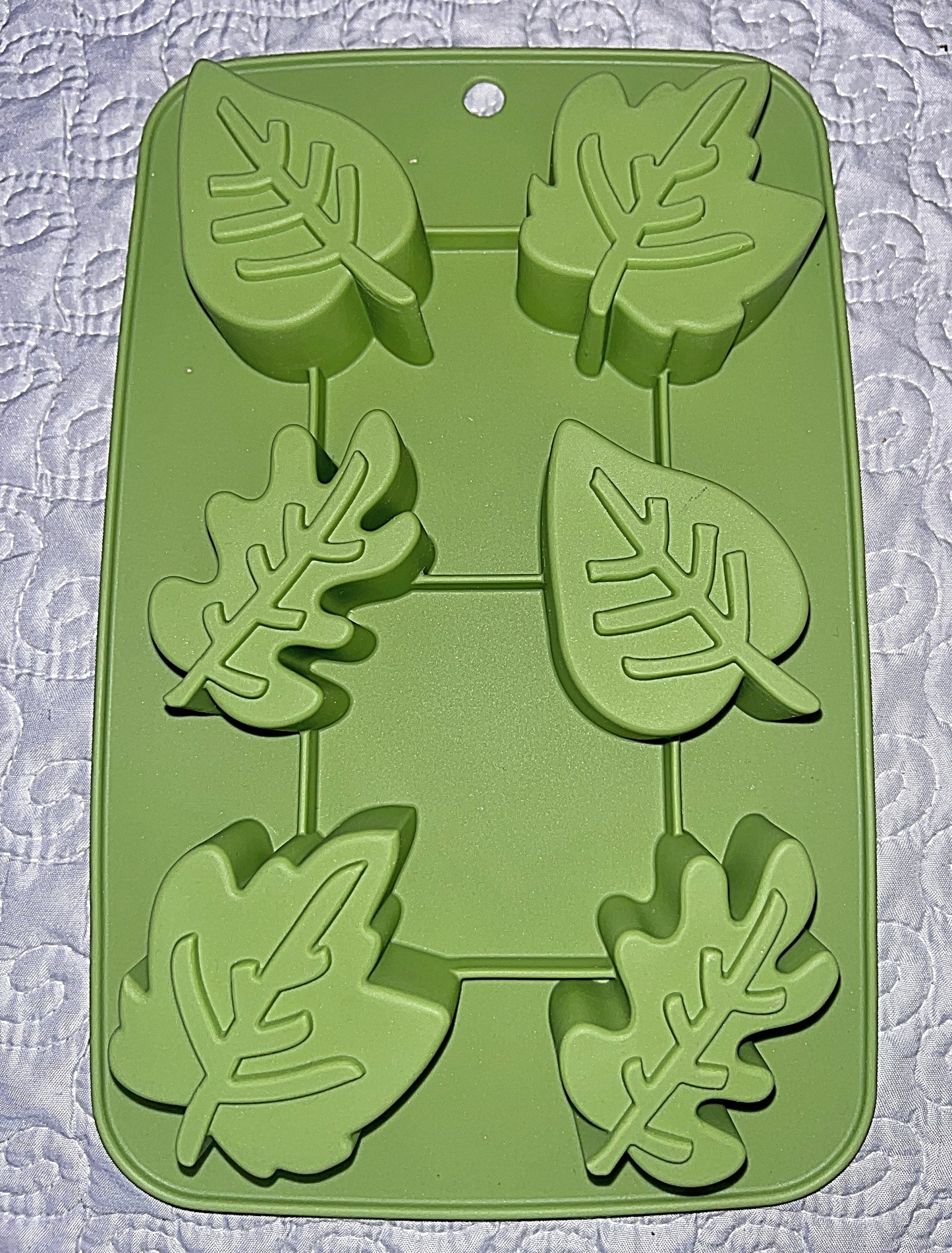 Molde silicona hojas