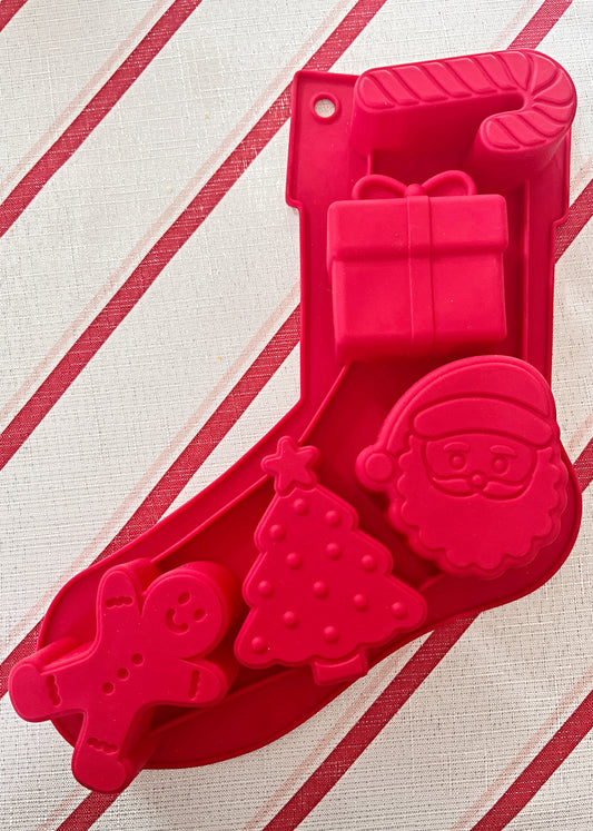 Molde silicona bota de Navidad