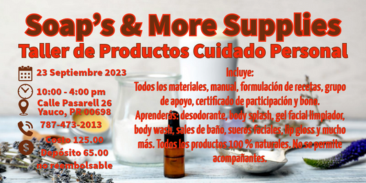 Taller productos corporales