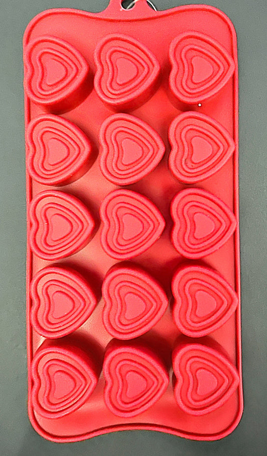 Molde Silicona Corazones