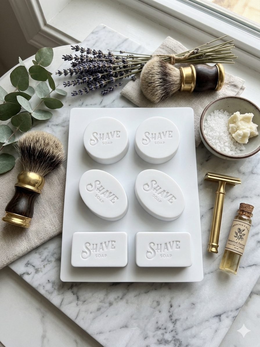 Molde Silicona Shaving Soap