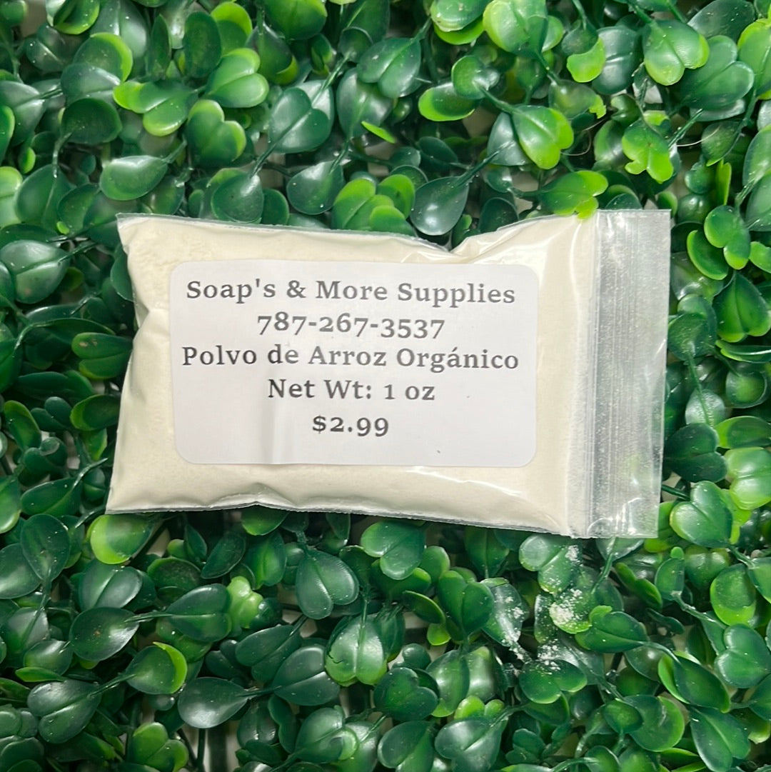 Polvo de arroz orgánico